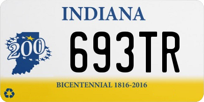 IN license plate 693TR