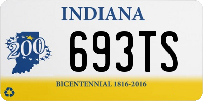 IN license plate 693TS