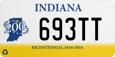 IN license plate 693TT