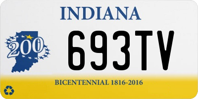 IN license plate 693TV