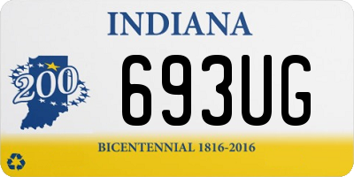 IN license plate 693UG