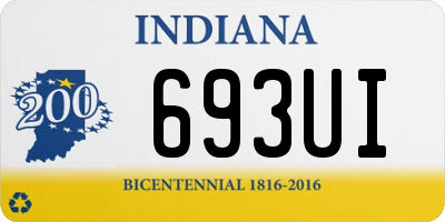 IN license plate 693UI