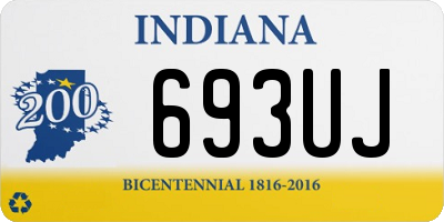 IN license plate 693UJ