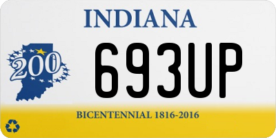 IN license plate 693UP