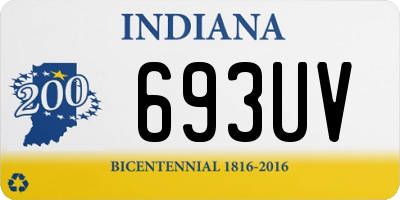 IN license plate 693UV