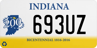 IN license plate 693UZ