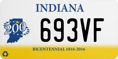 IN license plate 693VF