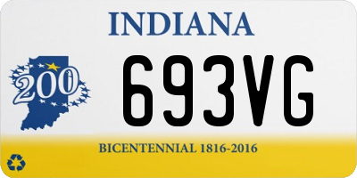 IN license plate 693VG