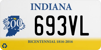 IN license plate 693VL