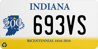 IN license plate 693VS