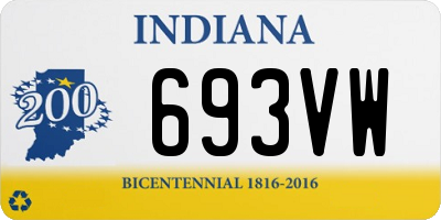 IN license plate 693VW