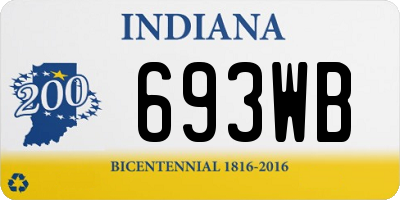 IN license plate 693WB