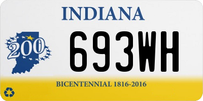 IN license plate 693WH
