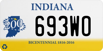 IN license plate 693WO