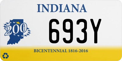 IN license plate 693Y