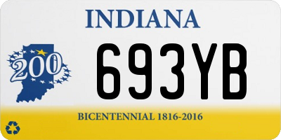 IN license plate 693YB