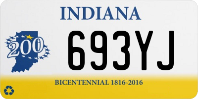 IN license plate 693YJ