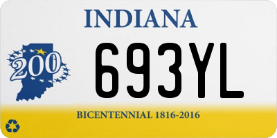 IN license plate 693YL