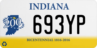 IN license plate 693YP