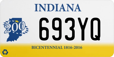 IN license plate 693YQ