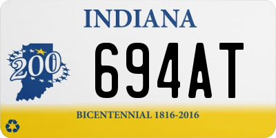 IN license plate 694AT