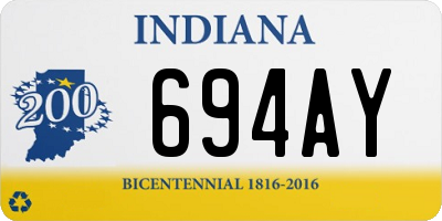 IN license plate 694AY