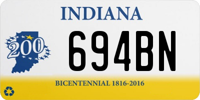 IN license plate 694BN