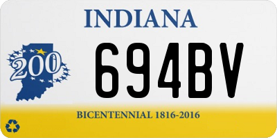 IN license plate 694BV