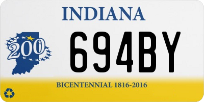 IN license plate 694BY