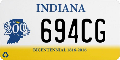 IN license plate 694CG
