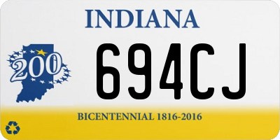 IN license plate 694CJ