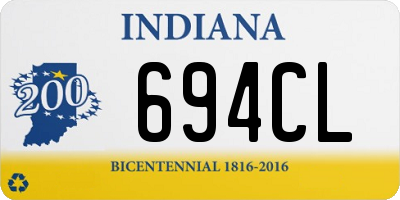 IN license plate 694CL