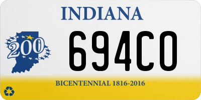 IN license plate 694CO