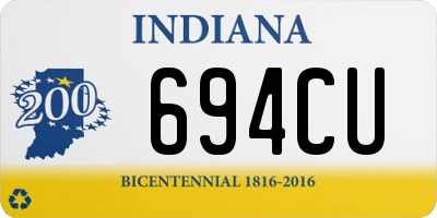 IN license plate 694CU