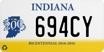 IN license plate 694CY