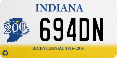 IN license plate 694DN