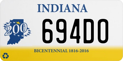 IN license plate 694DO