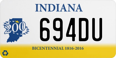 IN license plate 694DU