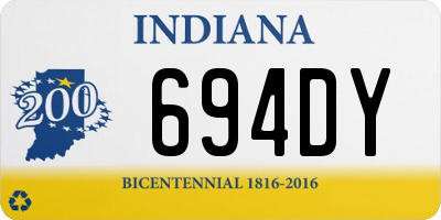 IN license plate 694DY