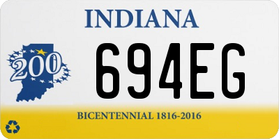 IN license plate 694EG