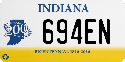 IN license plate 694EN