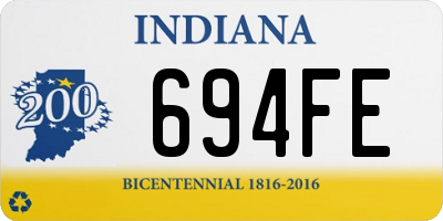 IN license plate 694FE