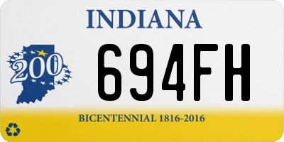 IN license plate 694FH