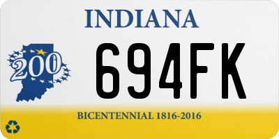 IN license plate 694FK