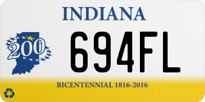 IN license plate 694FL