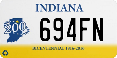IN license plate 694FN