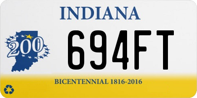 IN license plate 694FT