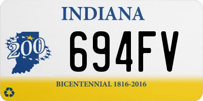 IN license plate 694FV