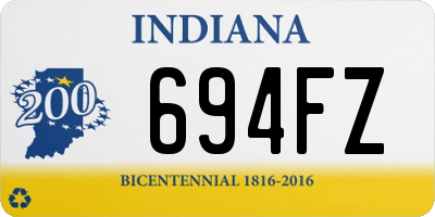 IN license plate 694FZ