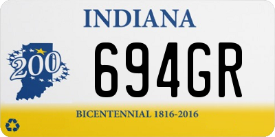 IN license plate 694GR